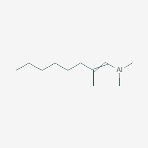 molecular formula C11H23Al B14439875 Dimethyl(2-methyloct-1-EN-1-YL)alumane CAS No. 77958-37-3