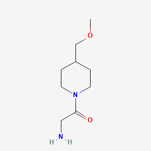 molecular formula C9H18N2O2 B1443991 2-Amino-1-(4-methoxymethyl-piperidin-1-yl)-ethanone CAS No. 1342959-54-9