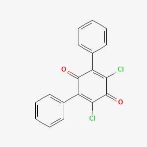 molecular formula C18H10Cl2O2 B14439912 3,5-Dichlor-2,6-diphenyl-1,4-benzoquinone CAS No. 75552-47-5