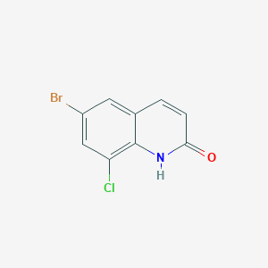 molecular formula C9H5BrClNO B1443996 6-Bromo-8-chloro-1,2-dihydroquinolin-2-one CAS No. 1341717-31-4