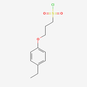 molecular formula C11H15ClO3S B1443998 3-(4-Ethylphenoxy)propane-1-sulfonyl chloride CAS No. 1018271-60-7