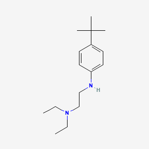 molecular formula C16H28N2 B14439982 N~2~-(4-tert-Butylphenyl)-N~1~,N~1~-diethylethane-1,2-diamine CAS No. 75542-44-8