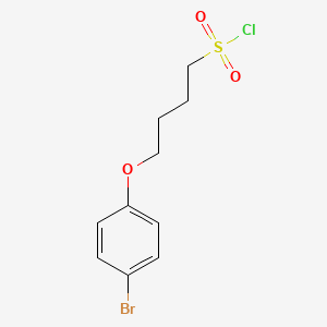 molecular formula C10H12BrClO3S B1443999 4-(4-溴苯氧基)丁-1-磺酰氯 CAS No. 1343263-72-8