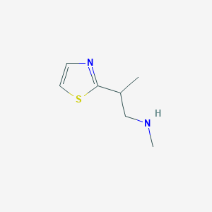molecular formula C7H12N2S B1444000 Methyl[2-(1,3-thiazol-2-yl)propyl]amine CAS No. 92932-25-7