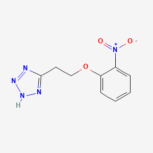 molecular formula C9H9N5O3 B14440046 1H-Tetrazole, 5-(2-(2-nitrophenoxy)ethyl)- CAS No. 76167-90-3