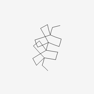 molecular formula C20H34 B14440086 4,4'-Diethyl-1,1'-bi(bicyclo[2.2.2]octane) CAS No. 80060-66-8