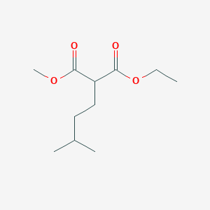 molecular formula C11H20O4 B14440088 Ethyl methyl (3-methylbutyl)propanedioate CAS No. 78644-63-0