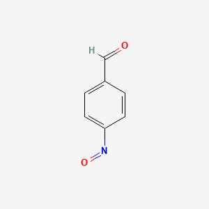 molecular formula C7H5NO2 B14440107 Benzaldehyde, 4-nitroso- CAS No. 74663-99-3