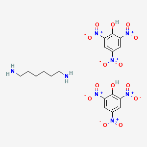 molecular formula C18H22N8O14 B14440157 Hexane-1,6-diamine;2,4,6-trinitrophenol CAS No. 80063-88-3