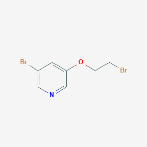 molecular formula C7H7Br2NO B1444017 3-Bromo-5-(2-bromoethoxy)pyridine CAS No. 1343714-29-3