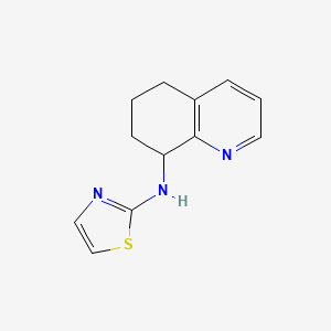 molecular formula C12H13N3S B1444025 N-(1,3-thiazol-2-yl)-5,6,7,8-tetrahydroquinolin-8-amine CAS No. 1432681-55-4