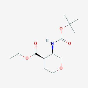 cis-Ethyl 3-((tert-butoxycarbonyl)amino)tetrahydro-2H-pyran-4-carboxylate