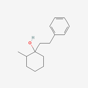 molecular formula C15H22O B14440407 2-Methyl-1-(2-phenylethyl)cyclohexan-1-ol CAS No. 79235-09-9