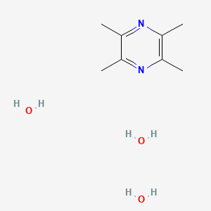 molecular formula C8H18N2O3 B14440417 Tetramethylpyrazine trihydrate CAS No. 76556-07-5