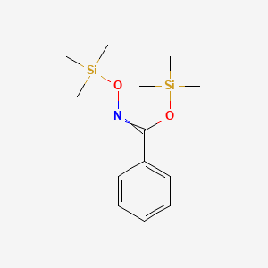 molecular formula C13H23NO2Si2 B14440469 Benzenecarboximidic acid, N-[(trimethylsilyl)oxy]-, trimethylsilyl ester CAS No. 77219-88-6