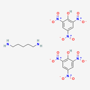 molecular formula C17H20N8O14 B14440493 Pentane-1,5-diamine;2,4,6-trinitrophenol CAS No. 80056-66-2