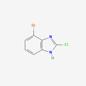 molecular formula C7H4BrClN2 B1444050 4-Bromo-2-chloro-1H-benzo[d]imidazole CAS No. 1248548-54-0