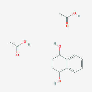 molecular formula C14H20O6 B14440585 Acetic acid;1,2,3,4-tetrahydronaphthalene-1,4-diol CAS No. 79909-37-8