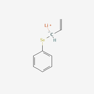 molecular formula C9H9LiSe B14440676 lithium;prop-2-enylselanylbenzene CAS No. 74472-76-7