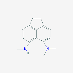 molecular formula C15H18N2 B14440748 N~5~,N~5~,N~6~-Trimethyl-1,2-dihydroacenaphthylene-5,6-diamine CAS No. 79687-96-0