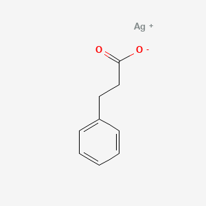 molecular formula C9H9AgO2 B14440791 Benzenepropanoic acid, silver(+1) salt CAS No. 75112-79-7