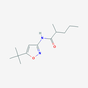 molecular formula C13H22N2O2 B14440803 N-(5-tert-Butyl-1,2-oxazol-3-yl)-2-methylpentanamide CAS No. 74011-69-1