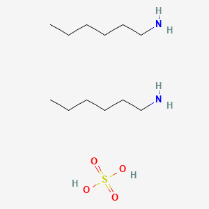 molecular formula C12H32N2O4S B14440872 n-Hexyl-ammonium sulfate CAS No. 73200-66-5