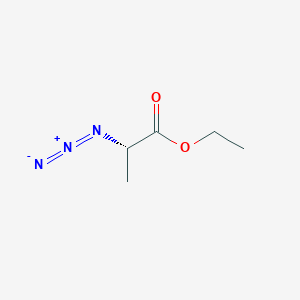 molecular formula C5H9N3O2 B14440894 Ethyl (2S)-2-azidopropanoate CAS No. 79410-47-2