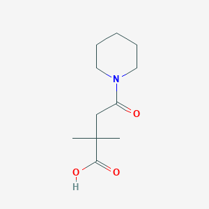 2,2-Dimethyl-4-oxo-4-piperidin-1-yl-butyric acid