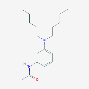molecular formula C18H30N2O B14440950 N-[3-(Dipentylamino)phenyl]acetamide CAS No. 73567-45-0