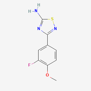 3-(3-Fluoro-4-methoxyphenyl)-1,2,4-thiadiazol-5-amine