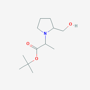 Tert-butyl 2-[2-(hydroxymethyl)pyrrolidin-1-yl]propanoate