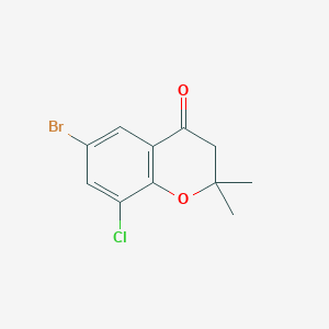 6-bromo-8-chloro-2,2-dimethyl-3,4-dihydro-2H-1-benzopyran-4-one