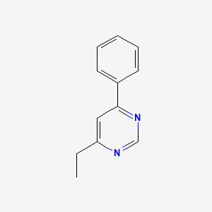 molecular formula C12H12N2 B14441035 4-Ethyl-6-phenylpyrimidine CAS No. 74502-97-9