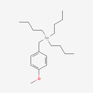 molecular formula C20H36OSn B14441041 Tributyl[(4-methoxyphenyl)methyl]stannane CAS No. 74260-40-5