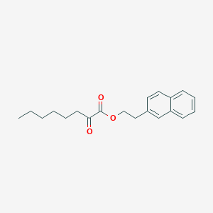 molecular formula C20H24O3 B14441093 2-(Naphthalen-2-YL)ethyl 2-oxooctanoate CAS No. 78998-23-9