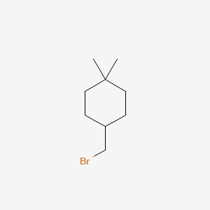 molecular formula C9H17B B1444118 4-(Bromomethyl)-1,1-dimethylcyclohexane CAS No. 1432681-20-3