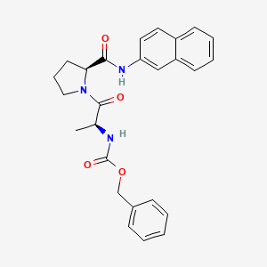 molecular formula C26H27N3O4 B14441205 N-[(Benzyloxy)carbonyl]-L-alanyl-N-naphthalen-2-yl-L-prolinamide CAS No. 74427-81-9