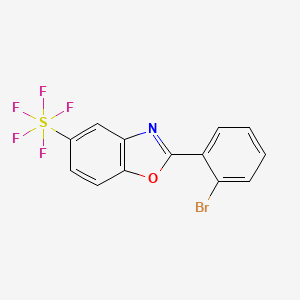 2-(2-Bromophenyl)-5-(pentafluorosulfanyl)benzooxazole