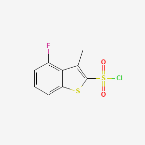 4-Fluoro-3-methyl-1-benzothiophene-2-sulfonyl chloride