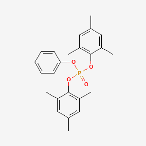 molecular formula C24H27O4P B14441480 Bis(2,4,6-trimethylphenyl) phenyl phosphate CAS No. 73179-44-9