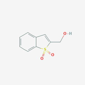 molecular formula C9H8O3S B144415 2-(Hydroxymethyl)benzo[b]thiophene 1,1-dioxide CAS No. 134996-50-2