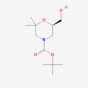 (R)-Tert-butyl 6-(hydroxymethyl)-2,2-dimethylmorpholine-4-carboxylate