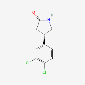 molecular formula C10H9Cl2NO B1444156 (R)-4-(3,4-Dichlorophenyl)pyrrolidin-2-one CAS No. 1252761-56-0