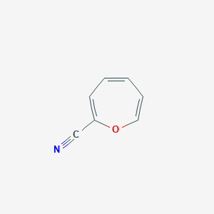 molecular formula C7H5NO B14441567 Oxepine-2-carbonitrile CAS No. 73654-43-0