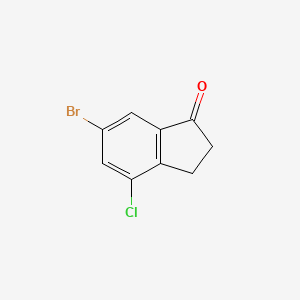 6-bromo-4-chloro-2,3-dihydro-1H-inden-1-one