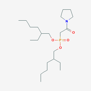 molecular formula C22H44NO4P B14441573 Bis(2-ethylhexyl) [2-oxo-2-(pyrrolidin-1-yl)ethyl]phosphonate CAS No. 79391-52-9