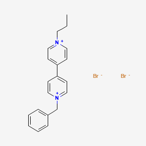 molecular formula C20H22Br2N2 B14441579 1-Benzyl-1'-propyl-4,4'-bipyridin-1-ium dibromide CAS No. 73645-30-4