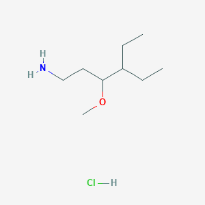 4-Ethyl-3-methoxyhexan-1-amine hydrochloride