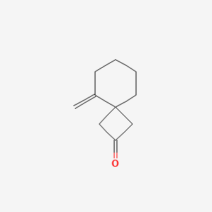 molecular formula C10H14O B14441581 Spiro[3.5]nonan-2-one, 5-methylene- CAS No. 75229-61-7
